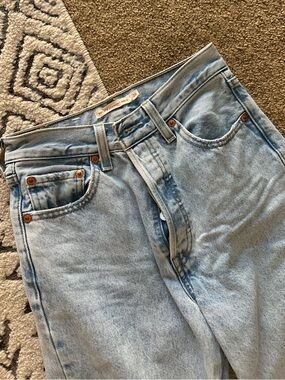 Levi's rib cage straight ankle